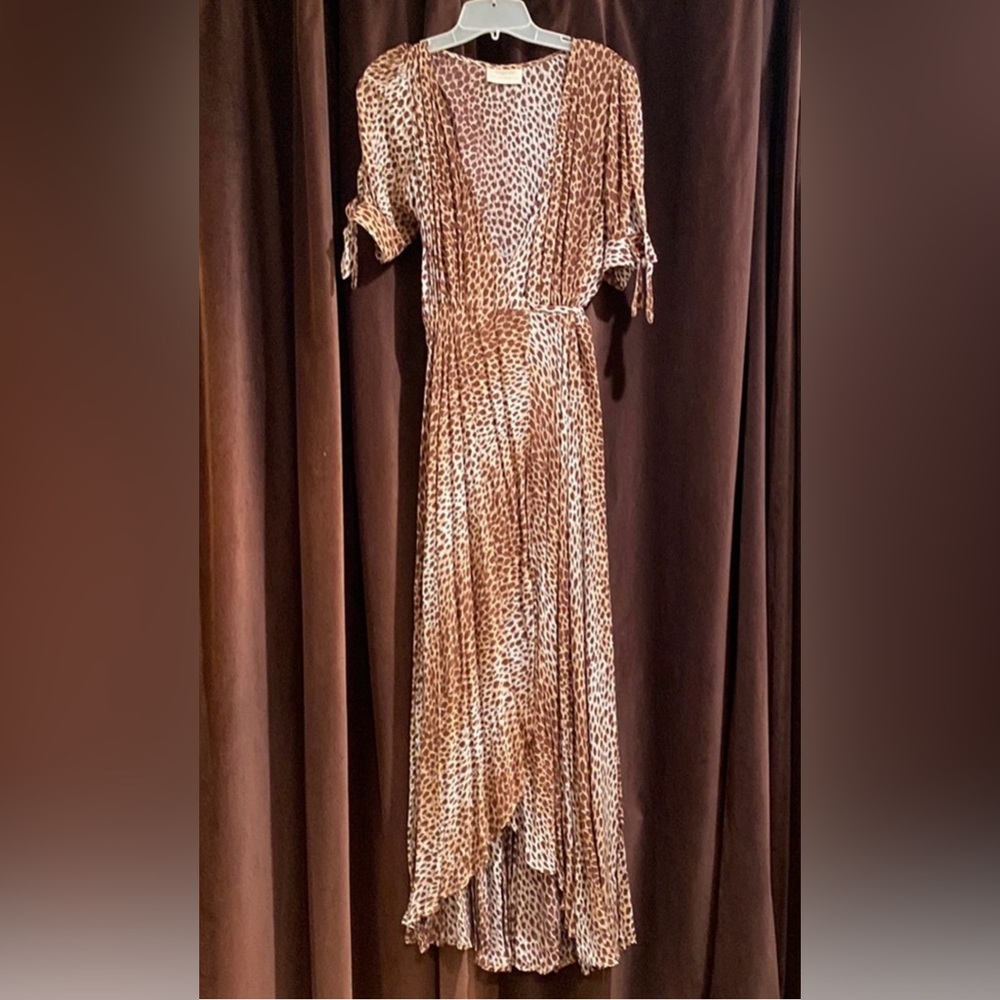 Auguste Leopard Wrap Dress